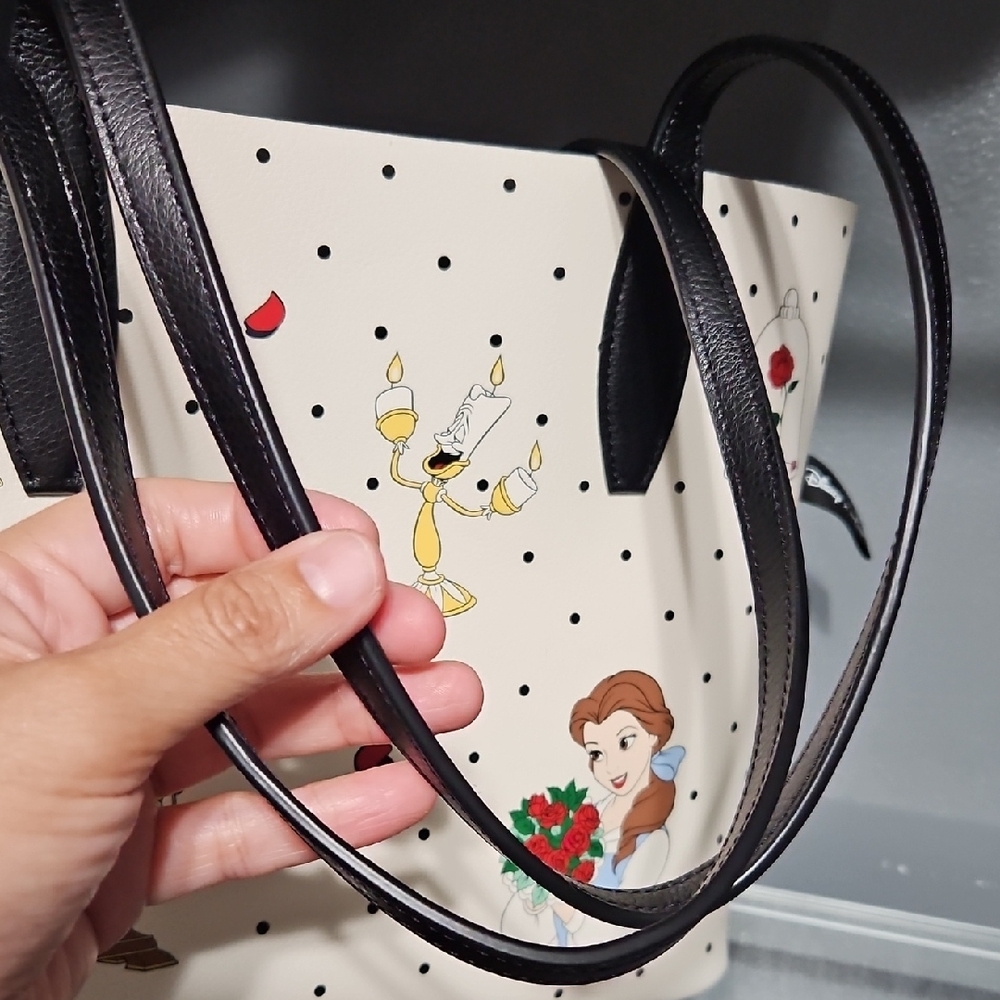 KATE SPADE EUC BEAUTY AND THE BEAST TOTE AND WALLET BUNDLE, Reversible Tote - Picture 5 of 14